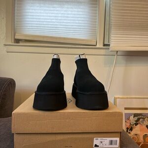 UGG Black Platform Ankle Boots
